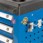  Тележка инструментальная профессиональная 3 полки+открытый отсек NORDBERG T4N (7)