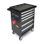  Тележка инструментальная ROSSVIK T006B, 940*500*1000 мм, 6 ящиков, серый мни (0)