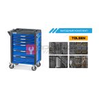  Тележка NORDBERG T6P(B) 6 выдвижных ящиков + комплект инструментов TOLSEN BOXER: 12 ложементов, 157 предметов мни (0)