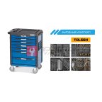  Тележка NORDBERG T7N(B) 7 выдвижных ящиков + комплект инструментов TOLSEN BOXER: 12 ложементов, 157 предметов мни (0)