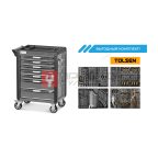  Тележка NORDBERG T7P(G) 7 выдвижных ящиков + комплект инструментов TOLSEN BOXER: 12 ложементов, 157 предметов мни (0)