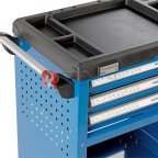  Тележка инструментальная, 3 выдвижных ящика, открытый отсек NORDBERG T4N (7)