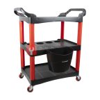  WDK-819 Тележка открытая пластиковая для детейлинга, 3 полки (2)