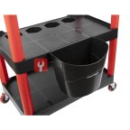  WDK-819 Тележка открытая пластиковая для детейлинга, 3 полки (3)