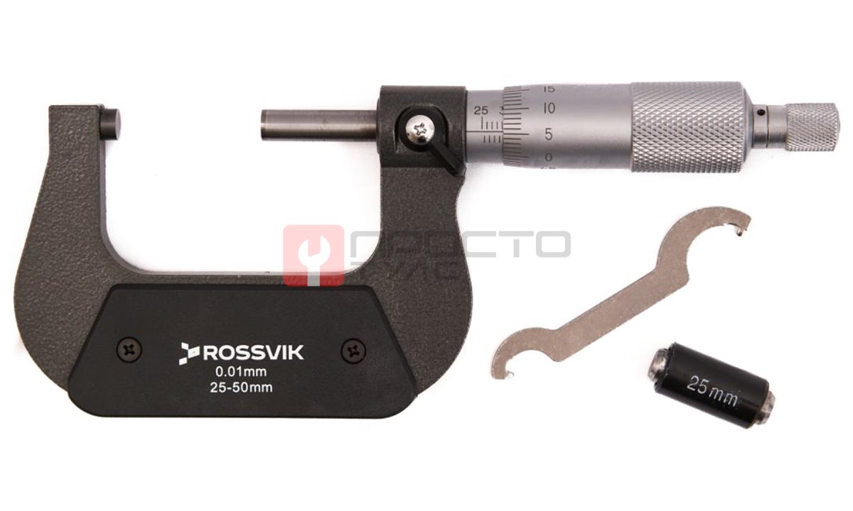 Микрометр ROSSVIK 25-50мм (0)