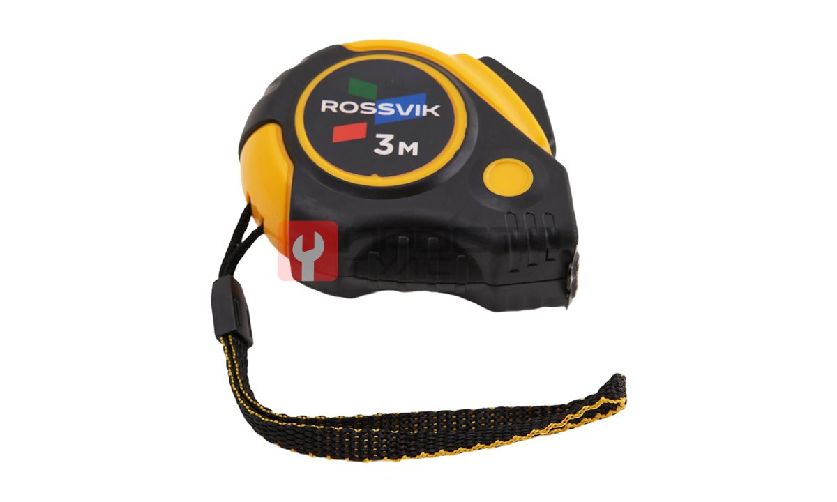  Рулетка измерительная ROSSVIK RMT1603, 3м*16мм, автостоп, магнит, обрезиненый корпус (1)