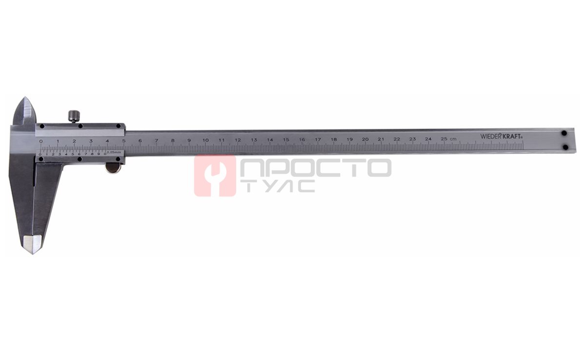  WDK-MC25005 Штангенциркуль нониусный 250 мм, 0.05 мм, тип I, ГОСТ 166-89, со сборной рамкой (1)