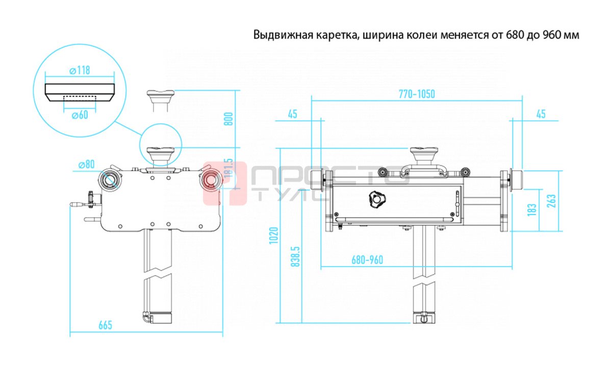  Домкрат пневмогидравлический ямный (канавный подъемник), 15 т NORDBERG N5015T (1)