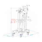 Стенд для ремонта двигателя с редуктором складной, 500 кг NORDBERG N30091R (2)