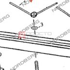  Запчасть барашек крепления крюка 2 для N3005 NORDBERG N3005#GR-HAN2 (2)