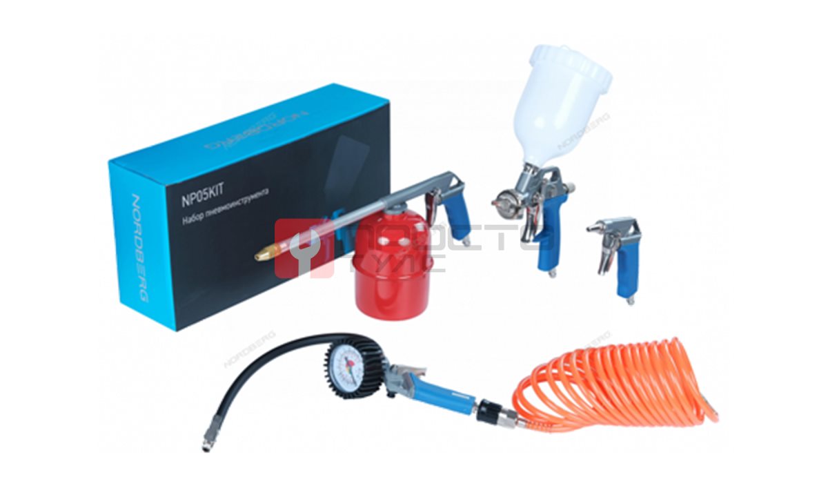  Набор пневмоинструмента 5 предм NORDBERG NP05KIT (0)