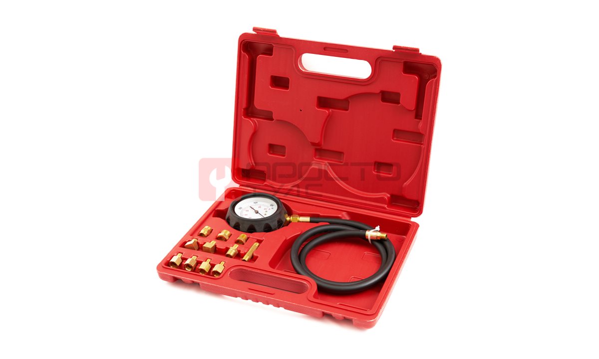 ST106 Тестер давления масла с адаптерами, 0-500PSI (0-35бар) (0)