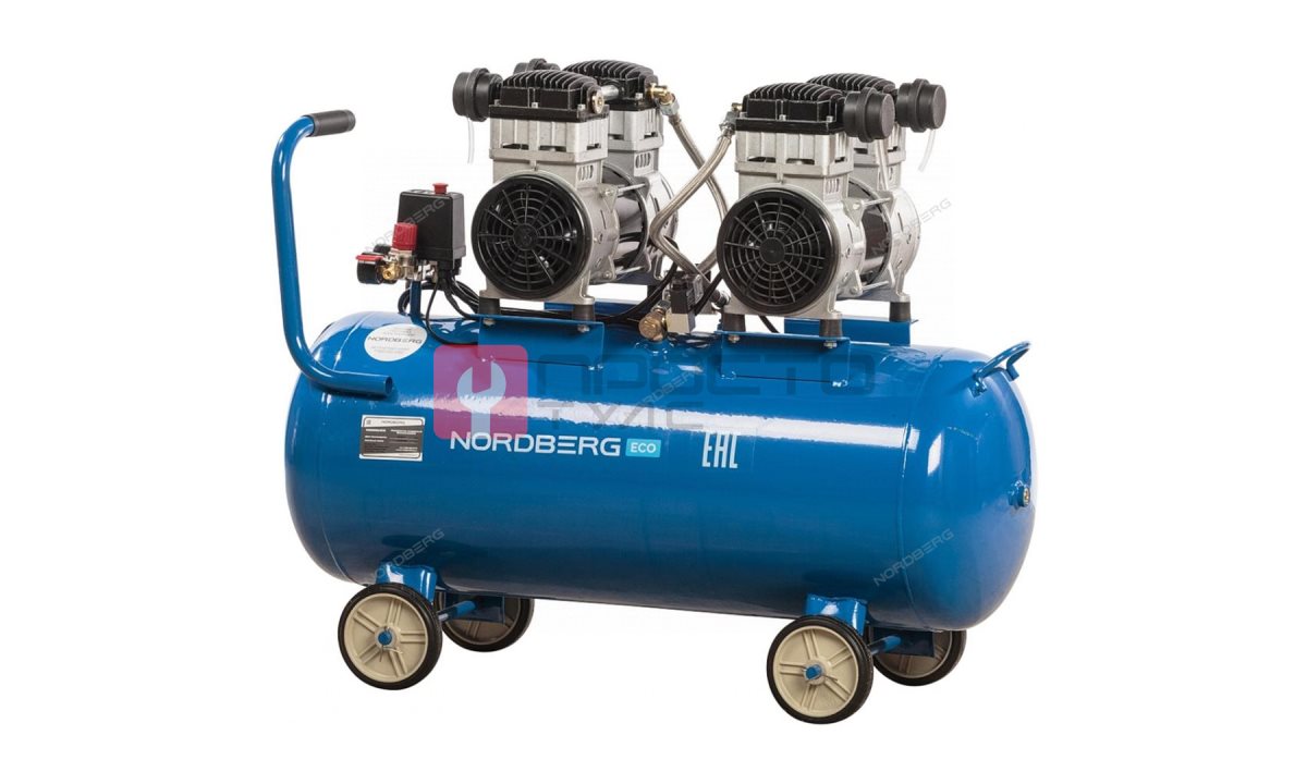  Компрессор поршневой безмасляный, объем 100 л NORDBERG ECO NCEO100/400 (0)
