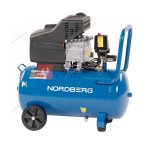  Компрессор поршневой 220 В, ресивер 50 л, 240 л/мин NORDBERG NCE50/241 мни (0)