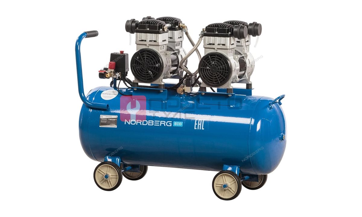  Компрессор поршневой безмасляный, объем 100 л NORDBERG ECO NCEO100/400 (1)