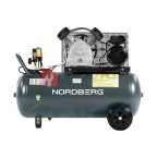  Компрессор поршневой с ременной передачей 220В, ресив. 100л, 420л/мин NORDBERG NCP100/420A мни (1)