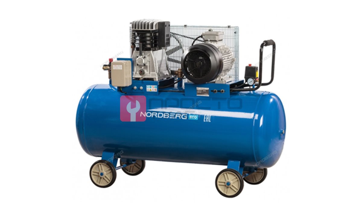  Компрессор поршневой с ременным приводом, объем 300 л NORDBERG ECO NCE300/1050 (0)
