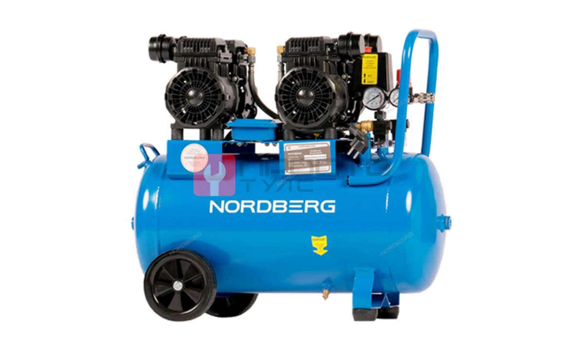  Компрессор безмасляный 220В, ресив. 50л, 440л/мин NORDBERG NCEO50/440 (0)