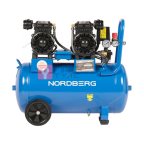  Компрессор безмасляный 220В, ресив. 50л, 440л/мин NORDBERG NCEO50/440 мни (1)