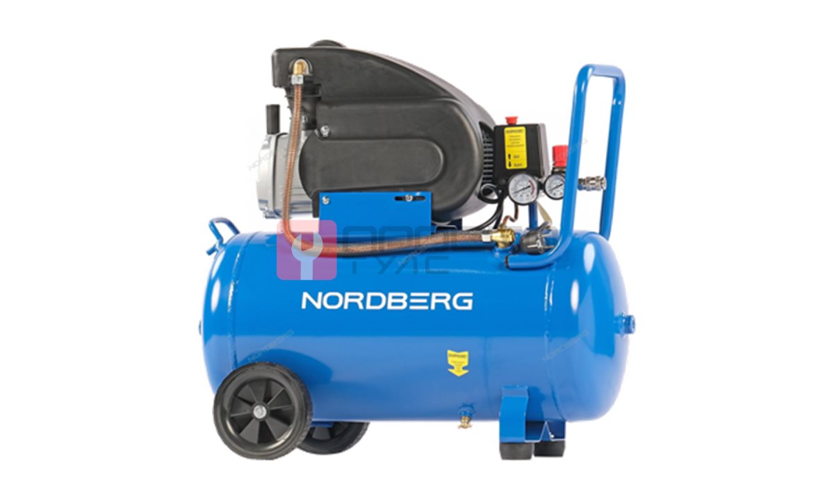  Компрессор поршневой 220В, ресив. 50л, 240л/мин NORDBERG NCE50/240 (0)
