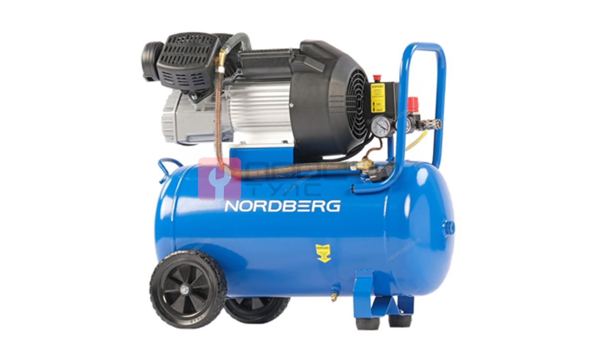  Компрессор поршневой V-образный 220В, ресив. 50л, 360л/мин NORDBERG NCE50/360V (0)