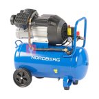  Компрессор поршневой V-образный 220В, ресив. 50л, 360л/мин NORDBERG NCE50/360V (4)