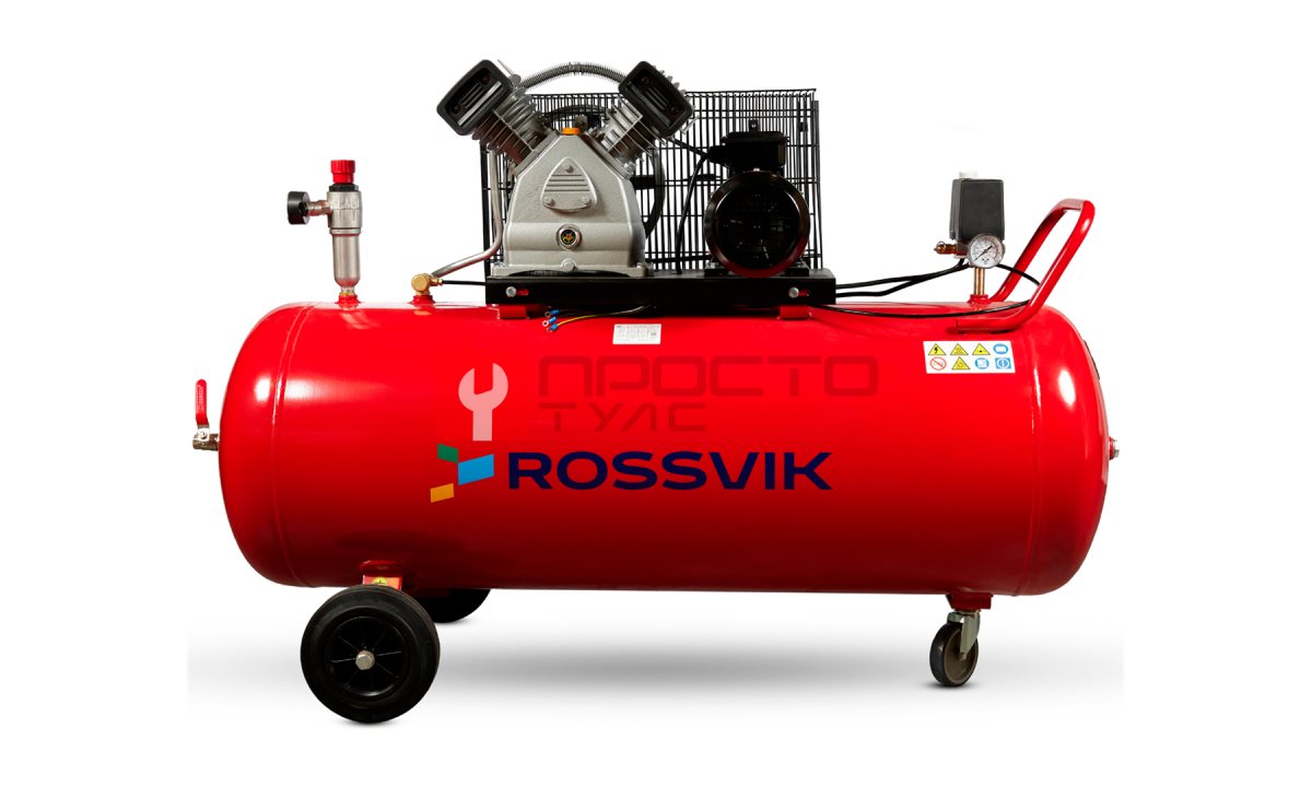  Компрессор поршневой ROSSVIK СБ4/С-200.LB30, 420л/мин, 10бар, ресивер 200л, 380В/2,2кВт (0)