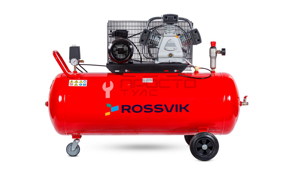  Компрессор поршневой ROSSVIK СБ4/С-200.LB40, 580л/мин, 10бар, ресивер 200л, 380В/3кВт (0)