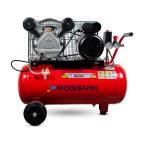 Компрессор ROSSVIK СБ4/С-50.LB24А, 360л/мин, 10бар, ресивер 50л, 220В/2,2кВт, красный фото