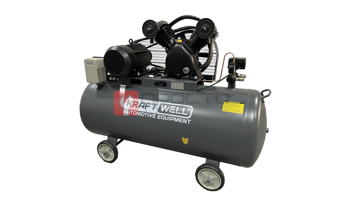  KraftWell KRW-AC580-200L Компрессор поршневой 580 л/мин, 10 бар, 200 л, 380В (0)