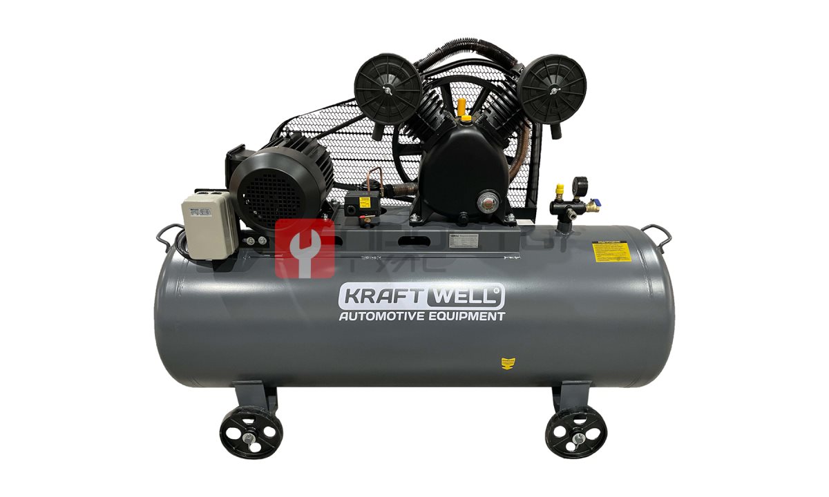  KraftWell KRW-AC670-300L Компрессор поршневой 670 л/мин, 10 бар, 300 л, 380В (0)