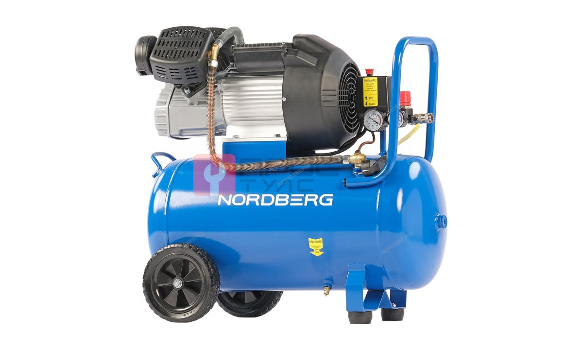  Компрессор поршневой V-образный 220В, ресив. 50л, 360л/мин NORDBERG NCE50/360V (0)