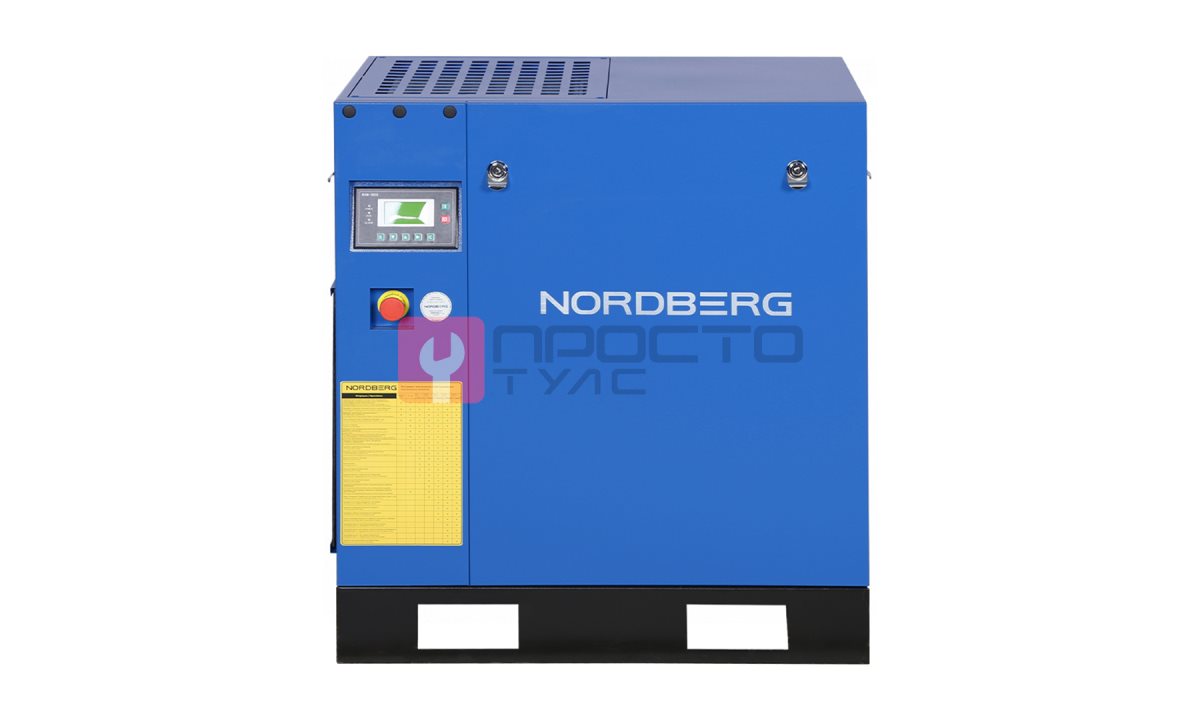  Компрессор винтовой, 7,5 кВт, 10 бар, 900 л/мин, IP55, без ресивера NORDBERG NCC10 (1)