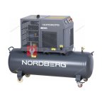  Компрессор винтовой, 5,5 кВт, 10 бар, 660 л/мин, ресивер 230 л, IP54 NORDBERG NCF7,5R мни (0)