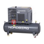  Компрессор винтовой, 4 кВт, 10 бар, 450 л/мин, ресивер 180 л, IP54 NORDBERG NCF5R мни (0)