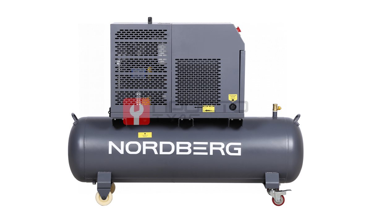  Компрессор винтовой, 4 кВт, 10 бар, 450 л/мин, ресивер 180 л, IP54 NORDBERG NCF5R (1)