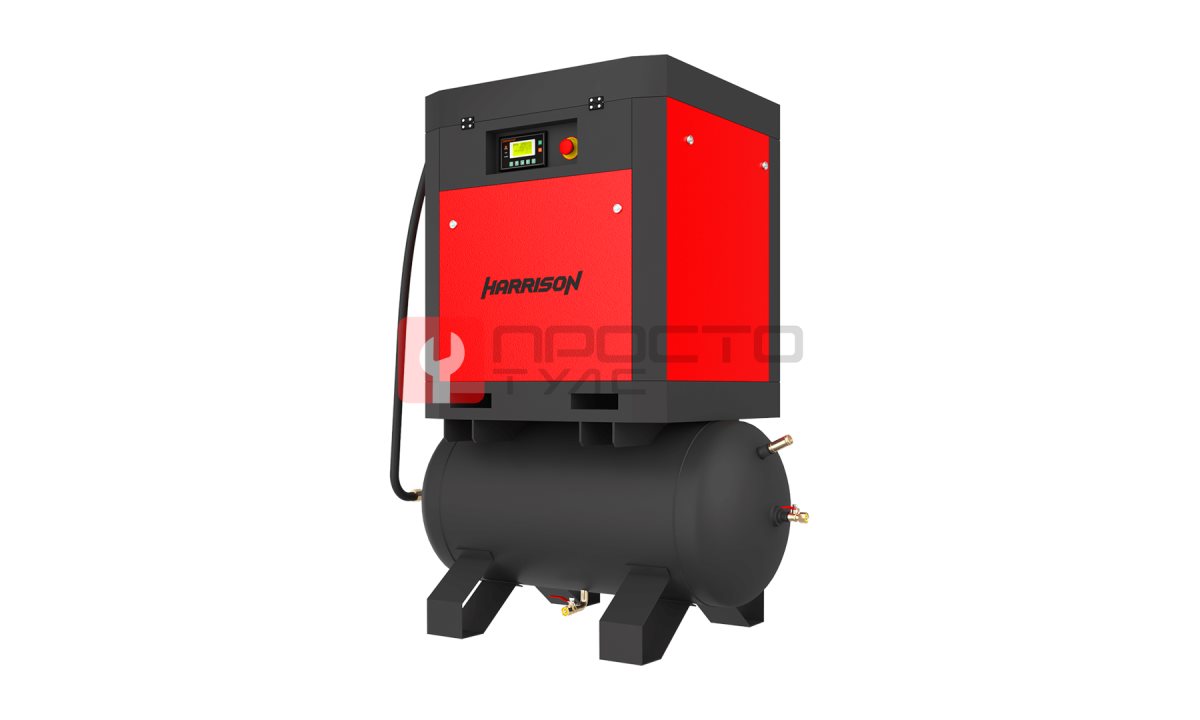  HRS-941100T5 Винтовой компрессор с ресивером Harrison: 1190 л/мин, 8 бар, 7.5 кВт, 500 л (0)