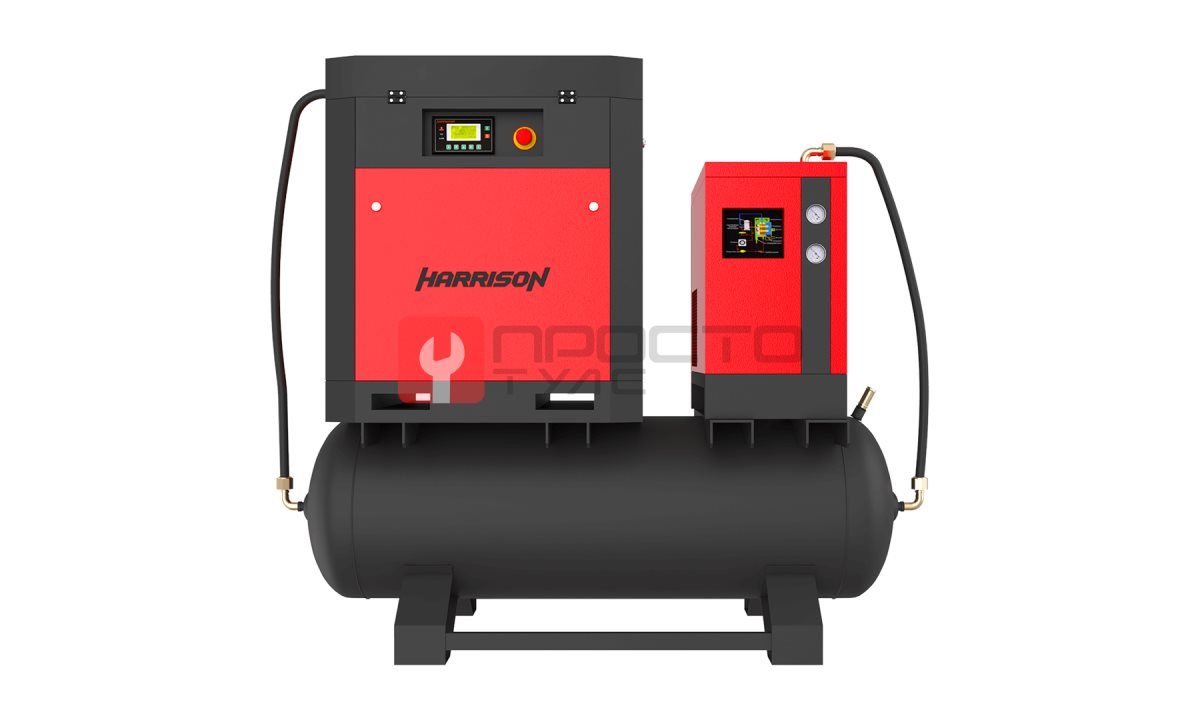  HRS-942100TD5 IP-23 Винтовой компрессор с ресивером и осушителем Harrison: 2100 л/мин; 10 бар; 15 кВ (1)