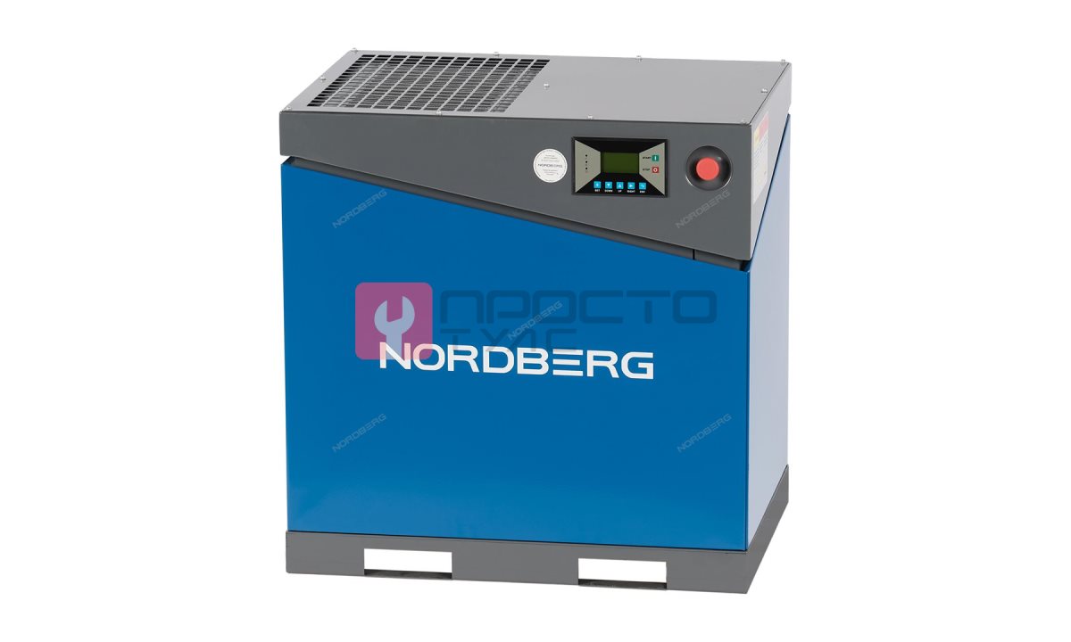  Компрессор винтовой, 11 кВт, 1450 л/мин, 10 бар, IP55, без ресивера NORDBERG NCA15 (0)