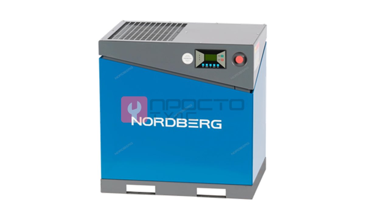  Компрессор винтовой, 7,5кВт, 10Бар, 900л/мин, без ресивера NORDBERG NCA10 (0)
