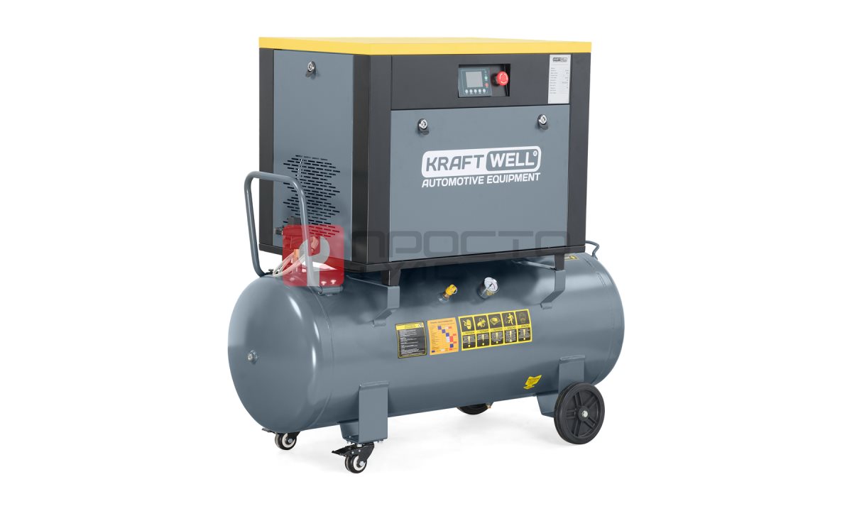  KraftWell KRW-PSC680-200L Компрессор винтовой 680 л/мин, 10 бар, 200 л, 380В (0)