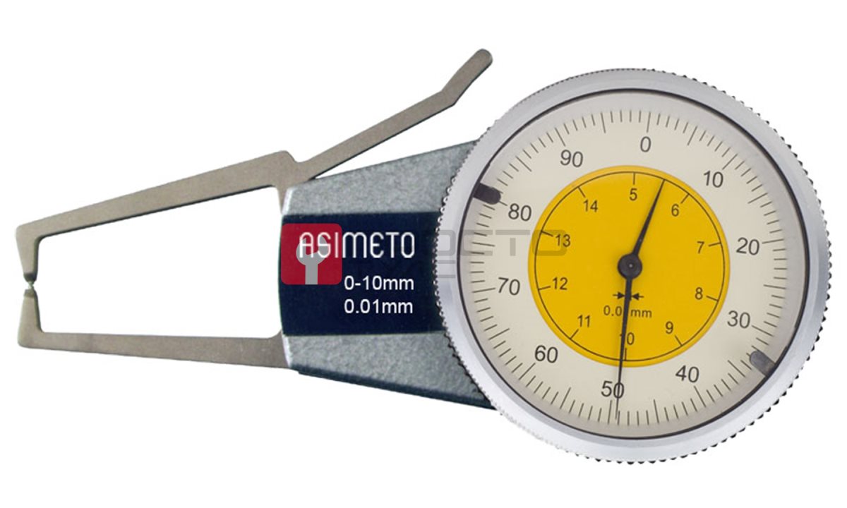  ASIMETO 405-15-0 Кронциркуль с индикатором часового типа для наружных измерений 0,01 мм, 40-50 мм (0)