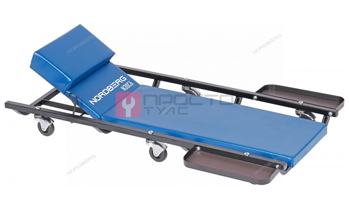  Лежак подкатной с подъемным подголовником и магнитными лотками NORDBERG N30C6 (0)