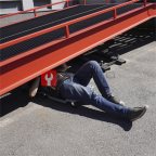  OPT-40130G Лежак ремонтный, подкатной, пластиковый, серый (4)