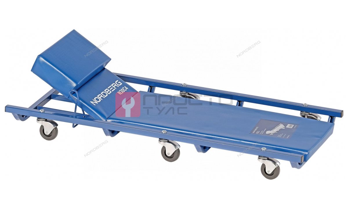  Лежак подкатной с подъемным подголовником NORDBERG N30C4 (0)
