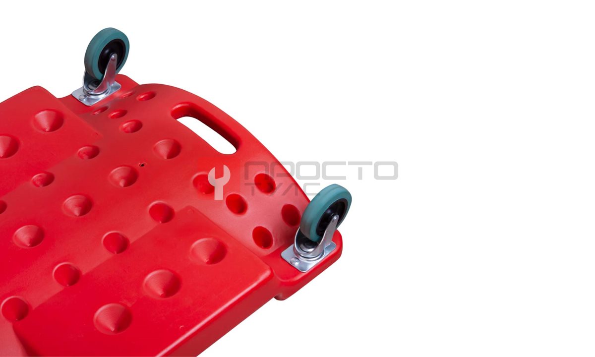  WDK-84068R Лежак ремонтный подкатной, пластиковый, красный (0)