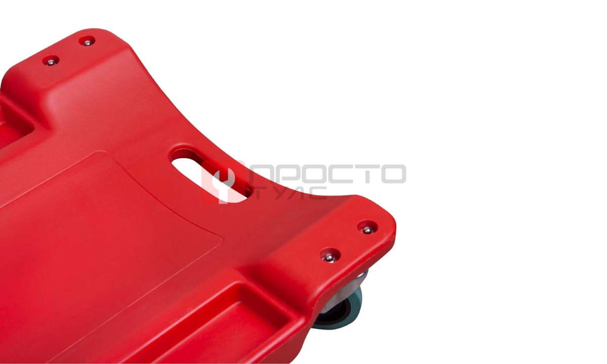  WDK-84068R Лежак ремонтный подкатной, пластиковый, красный (1)