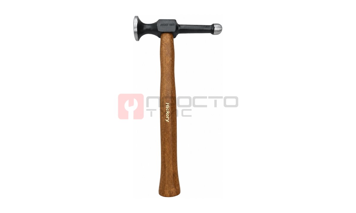  Молоток рихтовочный плоский HAZET 1940 с деревянной ручкой Hickory (1)