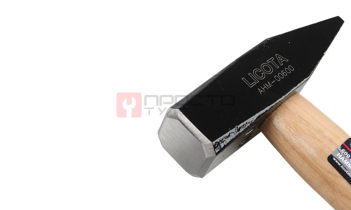  Licota AHM-00600 Молоток с ручкой из дерева гикори 600 г (1)