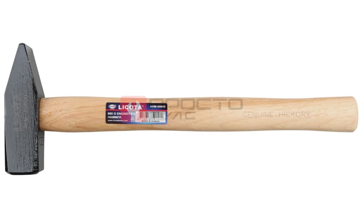  Licota AHM-00800 Молоток с ручкой из дерева гикори 800 г (0)